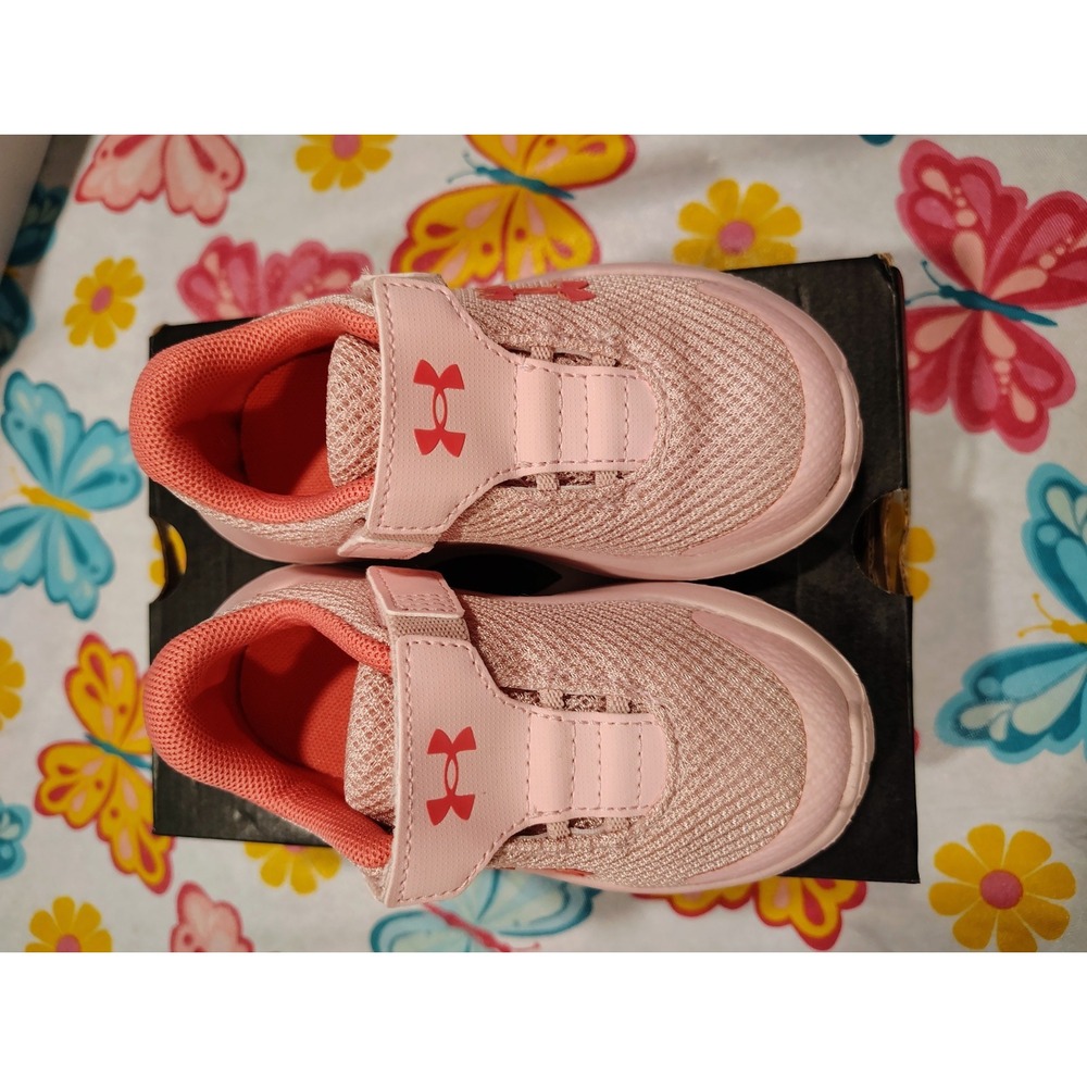 Under Armour UA GINF Surge 4 AC Pink Kids Sneakers 3027110-647 Size 6K